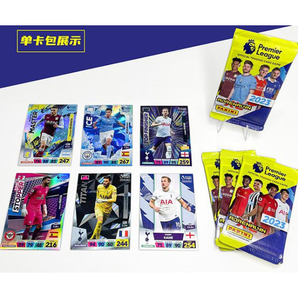 Panini Premier League -tähtikorttipakkaus - Manchester Unitedin ympärillä olevat jalkapallotähtikortit - Pelikorttialbumi Keräilykortit - 1 classic box