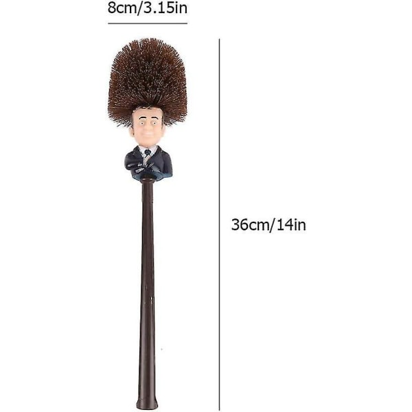 Macron Myk Toalettbørste For Bad Dyp Rengjøring, Plast, Pinsel, 36 * 8cm/14.17 * 3.14inch Hy