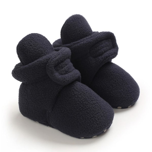 Baby Booties Cozy Fleece Slippers Soft Baby Shoes With Gripper Soles