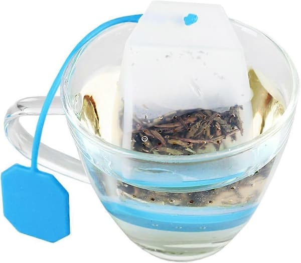 6-pak silikone te-infuser, tebreve te-infuser til løs te genanvendelig tefilter si