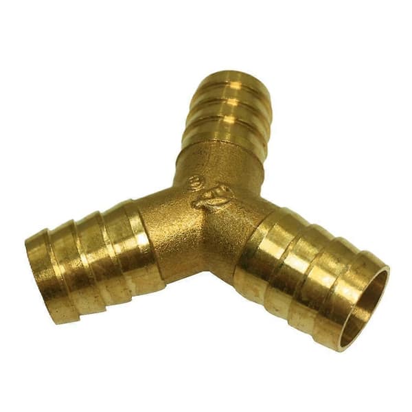 Y-stykke Messing Slangekobling 19mm