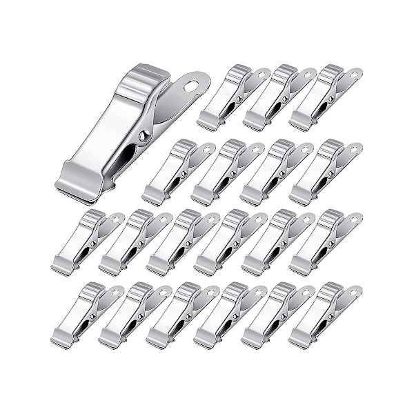 50 st metall silverklämmor mini fiskmunklämma för dekorationer tillbehör, 1,58 tum
