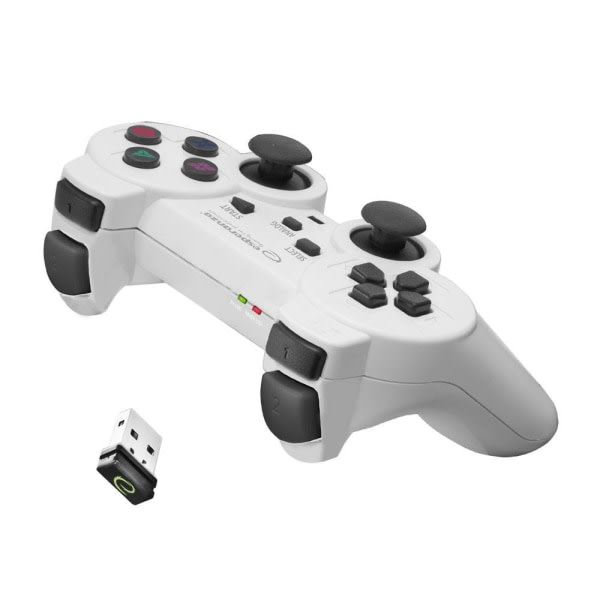 Esperanza - Trådløs Controller til PC/PS3, GX600 - Hvid Hvid