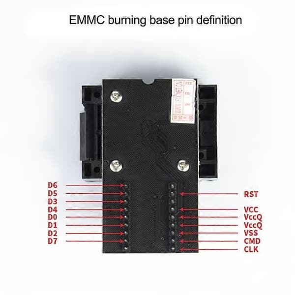 RT-BGA169-01 BGA169/BGA153 EMMC Adapter V2.5 med 4 stk. BGA-begrænsningsramme til RT809H-programmør
