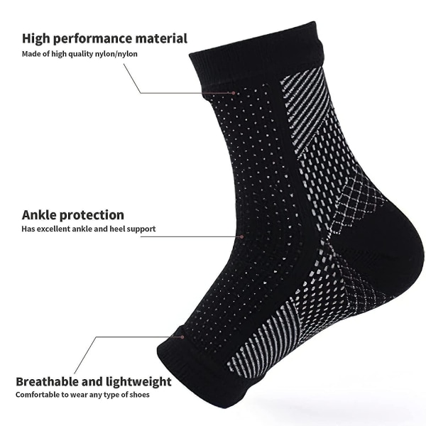 3 Pairs Neuropathy Socks, Ankle Brace Socks And Tendonitis Compression Socks,Plantar Fasciitis,Neuropathy