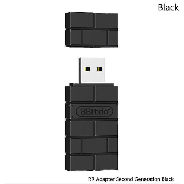 8bitdo trådløs Bluetooth Usb Rr-adapter for Windows Mac Raspberry Pi Switch Shytmv - Black