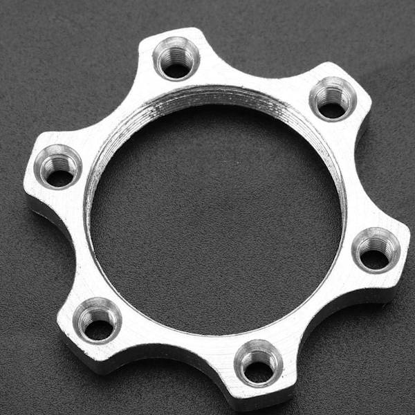 Skivebremseadapter Legering Cykelnavadapter, 10STK 44mm/48mm 6 Bolt Cykel Aluminiumlegering Friløb Gevindnav Disk Cykel Skivebremserotor Flange