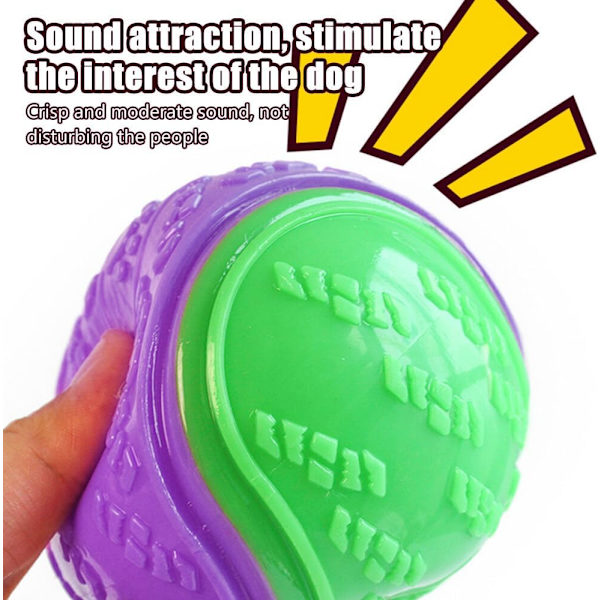 Hunde Ball, 6 Pack Gummibälle für Hunde, Hundeball Zähne Reinigung Kauspielzeug, Hundebälle Unzerstörbar und Solide Gummibälle für Hunde zum Spielen, Training