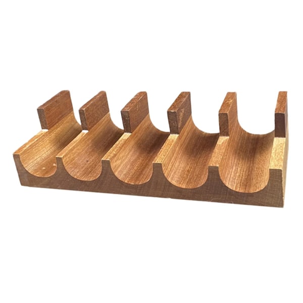 Puinen sushiteline, sushitarjoilulautanen, tarjoiluastian teline, tacoteline ravintolaan Wood 5 Grid