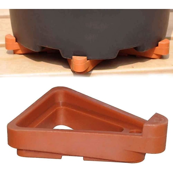 Pots Feet Plant Flower Invisible Pot Risers Triangle Toes Lifters Plastic Planters Stand for Better Water Drainage Indoor and Outdoor Garden Patio Small Plant Pot