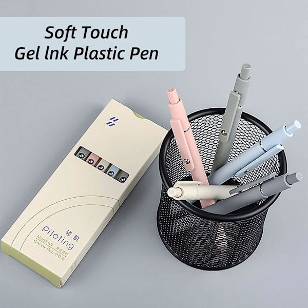 Gelpenner - 0,5 mm sorte blekkpenner - 10 stk - Morandi