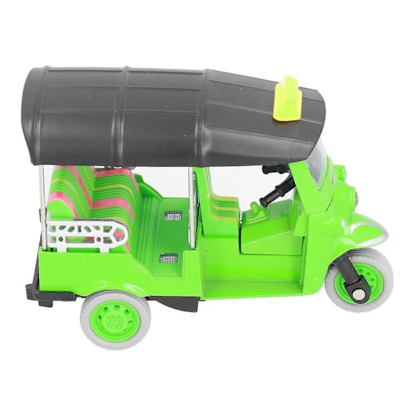 Vedettävä thaimaalainen kolmipyöräsimulaatio, metalliseos Tuk Tuk -automalli, lasten ajoneuvolelu