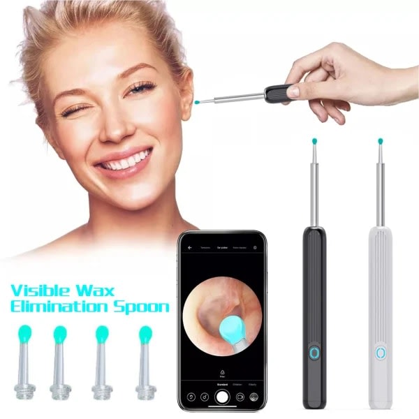 Wireless HD Ear Wax Remover Camera Ear Endoscope Spoon Pick Clea -