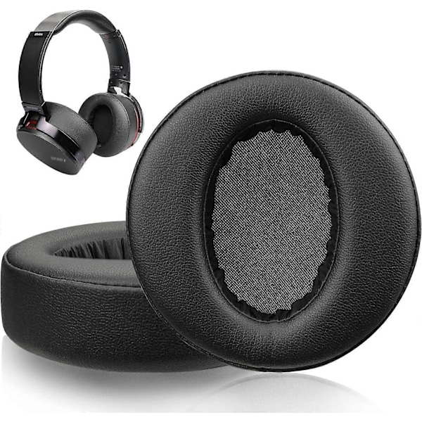 Öronkuddar Ersättning för Sony MDR-XB950 XB950BT XB950B1 Over-Ear Hörlurar med Mjukare Proteinläder Öronkuddar
