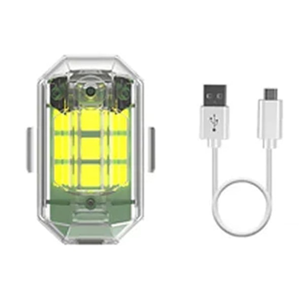 Høj lysstyrke Trådløs LED-blitzlys 7 farver Cool modifikationslys til natkørsel fjernbetjening - remote control single lamp
