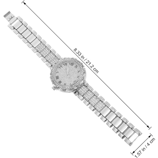 Jenteklokke Rhinestone armbåndsur Dameklokke Business Kvinneklokke