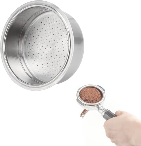 Kaffemaskinefilter i rustfrit stål, kaffepresset filterkurvfilter