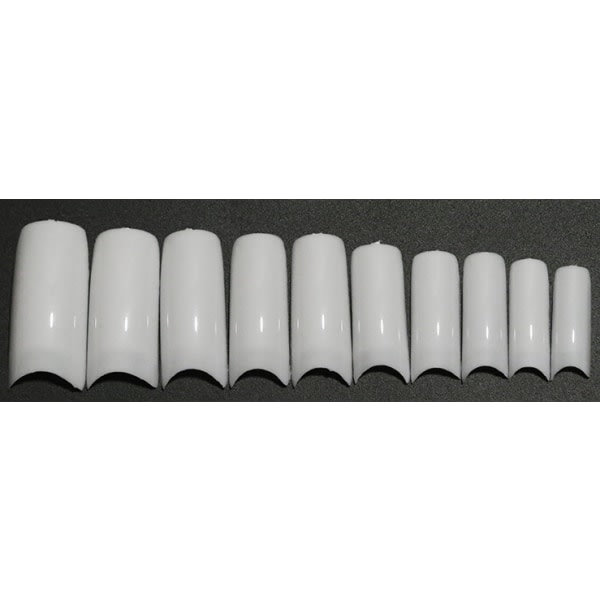 500 st nagelspetsar lösa naglar akryl nagelspetsar - Milk white