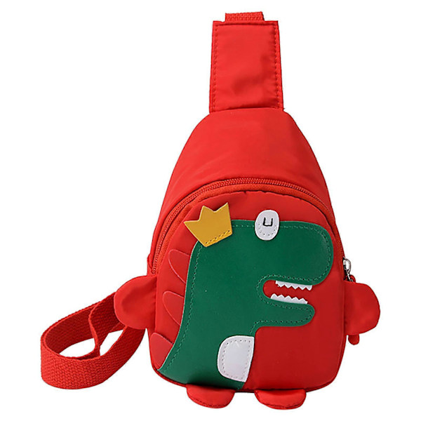 Dinosaurie Ryggsäck för Barn Skolväska Red