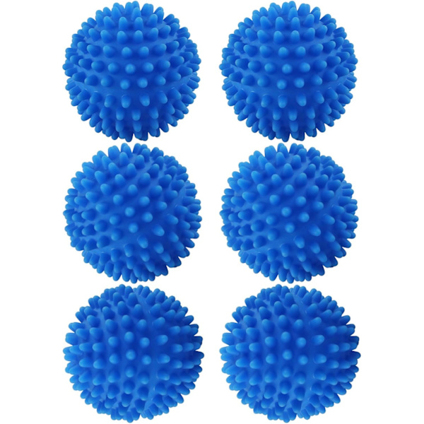 6-pack Torktumlarebollar, Återanvändbara Torktumlarebollar, Tvättbollar för Tvättmaskin