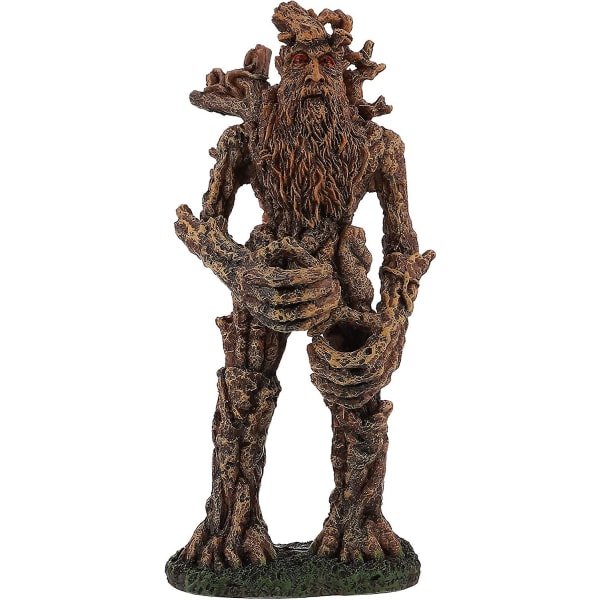 Akvarium Dekor Ornament Trä Ansikte Dekoration För Fisk Tank Harts Gammal Man Figur För Färskvatten Saltvatten Akvarium