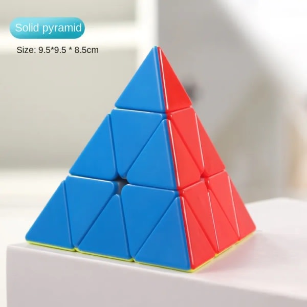 Speed ​​​​Cube Puslespil Fjerde niveau Pyramid Rubix Cube Fidget Legetøj Mágico Profissional Speed ​​​​Twist Glat begynderlegetøj Cubo - Third Order