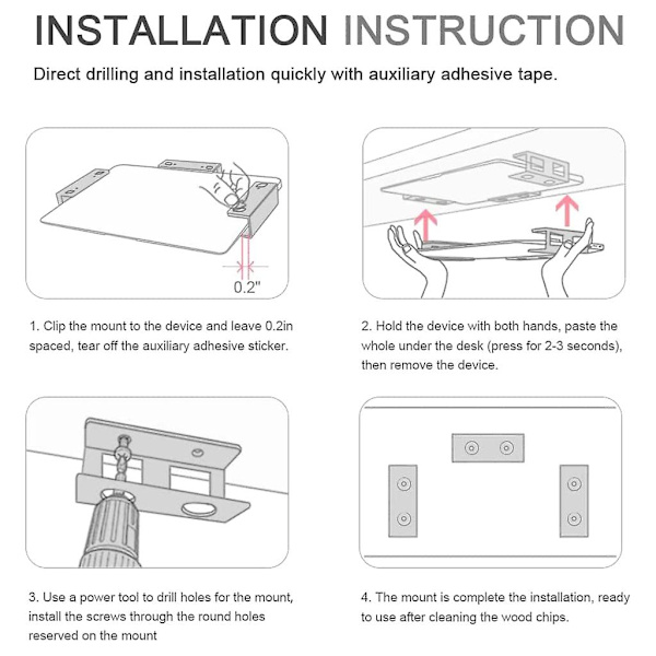 Under Desk Laptop Mount Metal Under Table Desk Holder For Keyboard Tablets Laptop Stand Underneath Desk