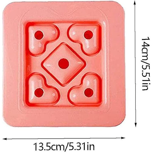 Sandwichform, DIY Kjeks Reduser Mini Hjerteform Bento Boks Toast Brødskjærerform, Rosa 1 stk