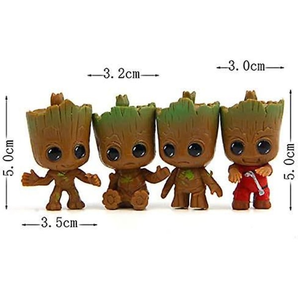 4 stk Groot nøkkelring