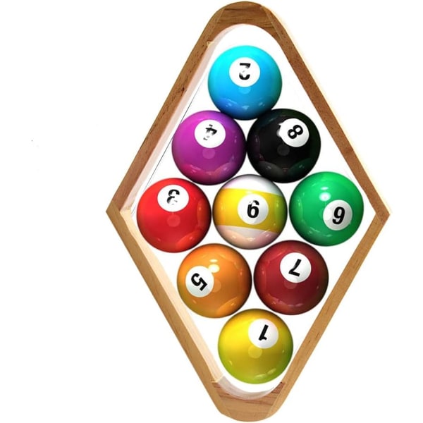 2kpl puinen biljardipalloteline Set massiivipuuta palloteline Biljardi 15  pallon kolmio ja 9 pallon timanttiteline pöytä biljardipallotelineet (ei  sisällä palloja) 1174 | Fyndiq