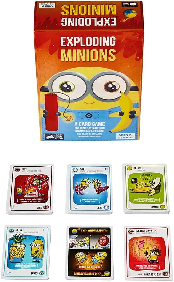 Eksploderende Minions av Exploding Kittens - Kortspill for voksne, tenåringer og barn