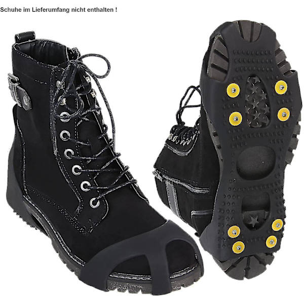 10-studs Universal Ice No Slip Snøsko Spikes Grips Klamper - XL