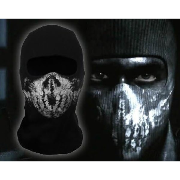 Balaclava med kranie - Moto-maske til Call of Duty-fans - Farve: B