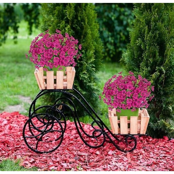 UV-bestandige kunstige utendørs planter og blomster - Fuchsia 8 stk