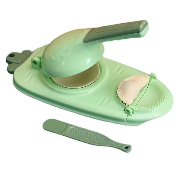 Dumpling Læder Maskine Dumpling Form, 2 I 1 Fest Pp Sikker Hjem Holdbar Køkken Bage Dej Presseværktøj green