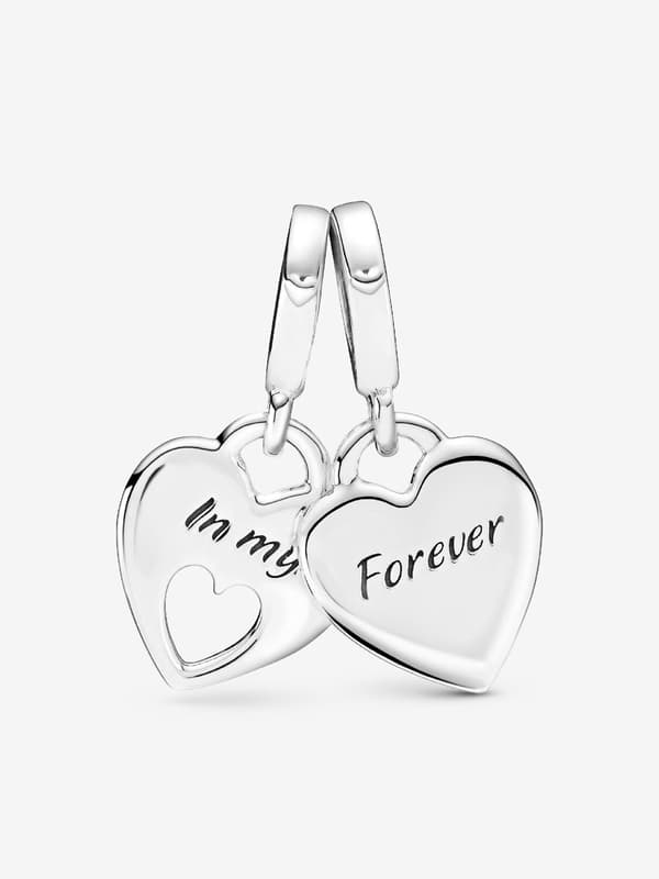Mor og datter-forbindelse - Søt sjarm for foreldre og barn - DIY-perler Sterling Silver