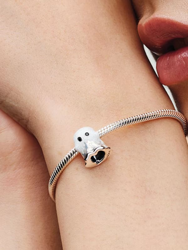 Selvlysende Boo Spøgelse Charm - Sterlingsølv