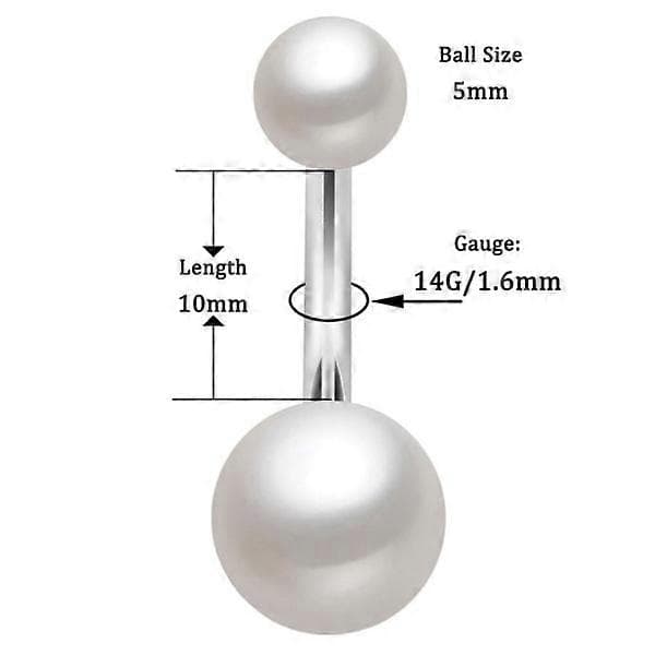 Navelpiercingar 4 st / set silver