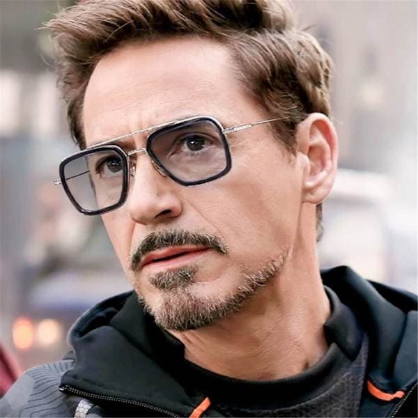 Tony Stark aurinkolasit Iron Man aurinkolasit MUSTA-PUNAINEN