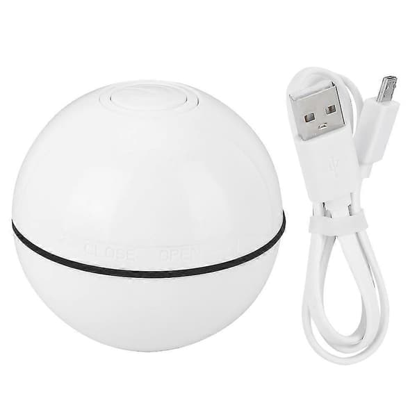 USB Smart LED Lysende Kattebold Legetøj - Hvid
