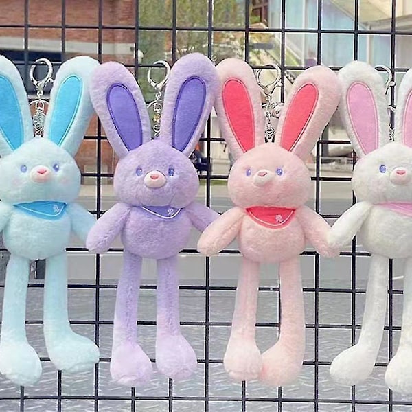 Pupulelu pehmolelu riipus, 4 väriä valittavissa, vaaleanpunainen valkoinen sininen violetti, lahja tytölle naiselle rakastajalle tyttöystävälle