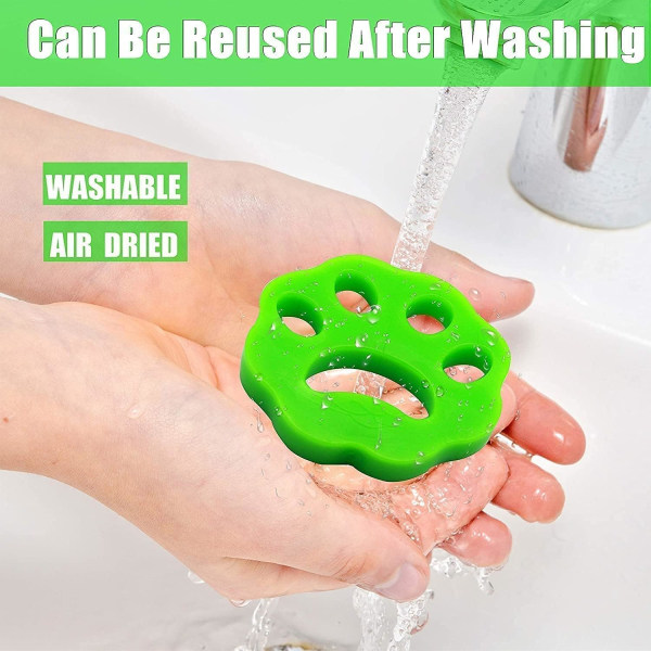 Husdjurshårborttagare för tvätt, 4 st Pet Hair Remover tvättmaskin, återanvändbar tvättmaskin hårfångare, hundhårborttagare, husdjurspälsborttagare