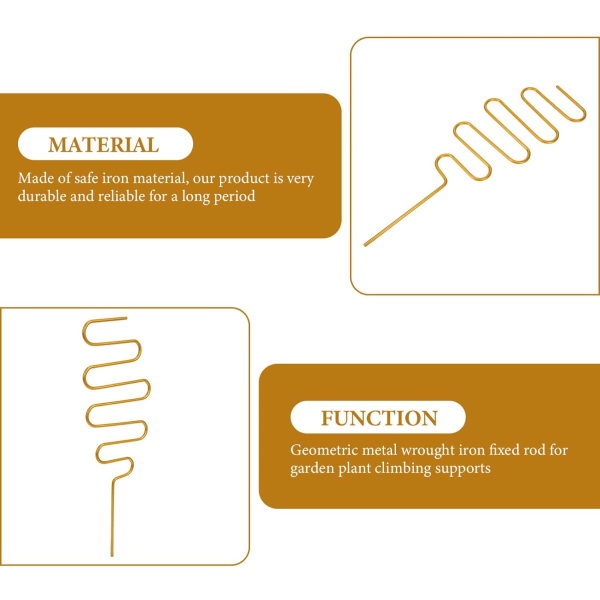 Dekorative Planter 2 stk. Havegitter til Klatreplanter Jern Vinstokke Plantestøtte Metaltråd Planter Klatreholder Stativ Bur