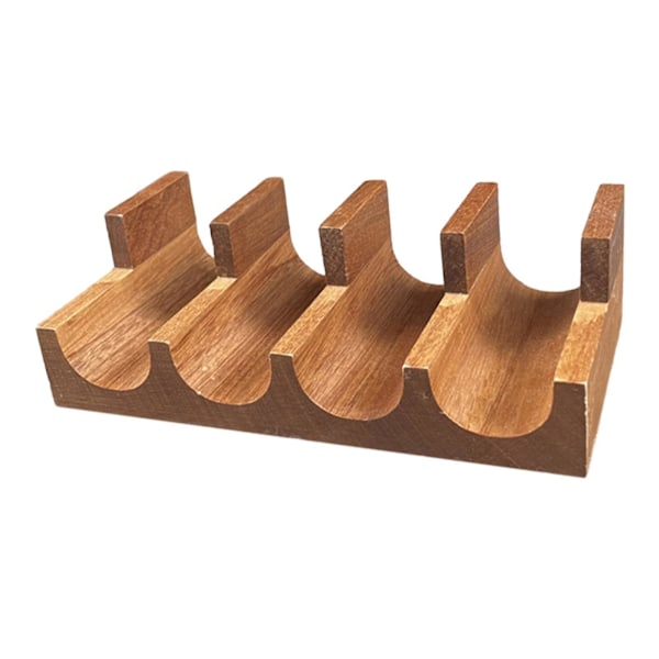 Puinen sushiteline, sushitarjoilulautanen, tarjoiluastian teline, tacoteline ravintolaan Wood 4 Grid