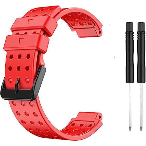 Ersättning för klockarmband i silikon för Garmin Approach S20 klockarmband med verktygssatser red