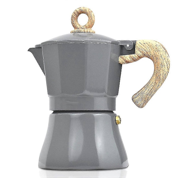 Espressokanna för Spis, 3 Koppar Aluminium Moka Kanna För Klassisk Espresso, Italiensk Kaffebryggare Och Cam