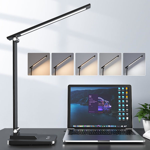 LED-leselampe for skrivebord - 15 moduser - 500 lumen