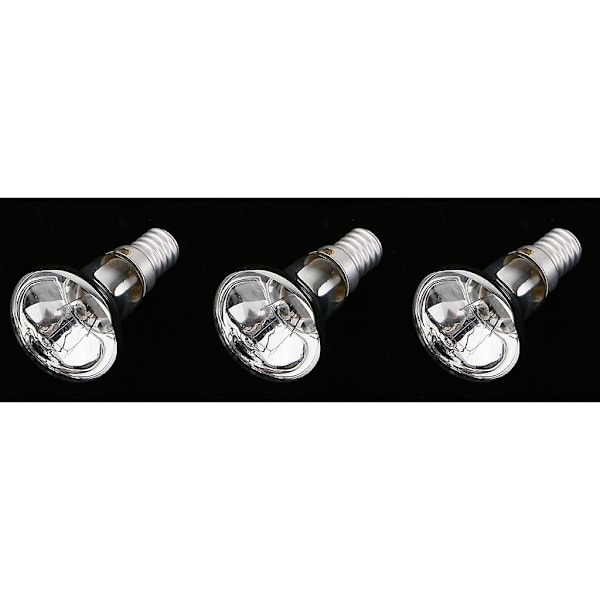 3x R39 Ses E14 Klar Reflektor Spotlight Lava Lampe Pære Lille Skrue 25w