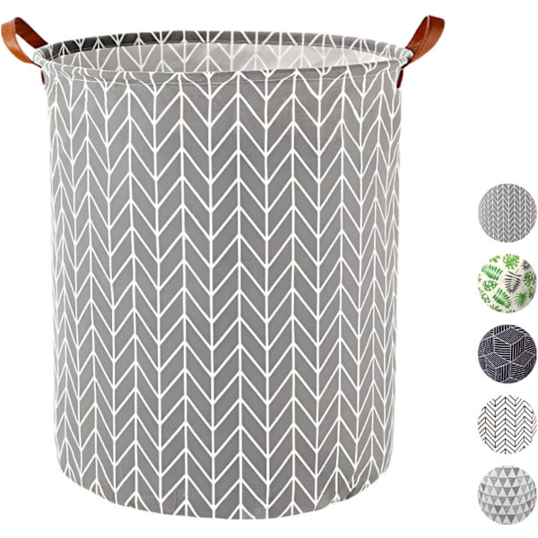 63L iso pyykkikori - Vedenpitävä kokoontaitettava pesukori kahvoilla