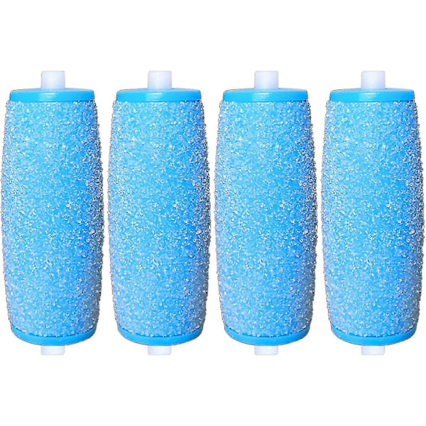 [4 kappaleen pakkaus] Ylimääräisen karkeat vaihtorullat, jotka sopivat Scholl Velvet Smooth Express Pedi Electric -laitteeseen